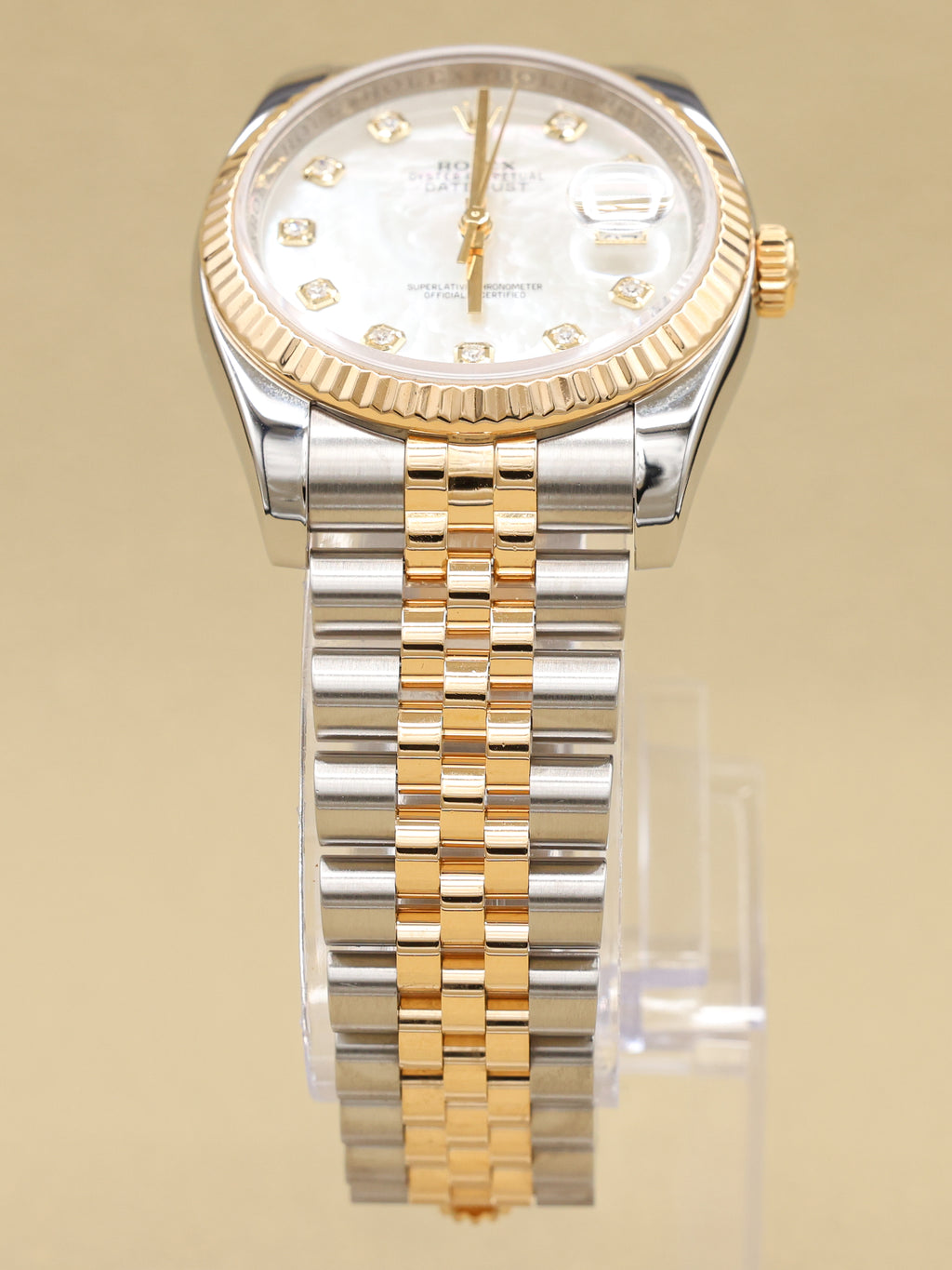 Rolex Datejust 36 Mother of Pearl Diamond Dial on Jubilee 116233 Complete 2013