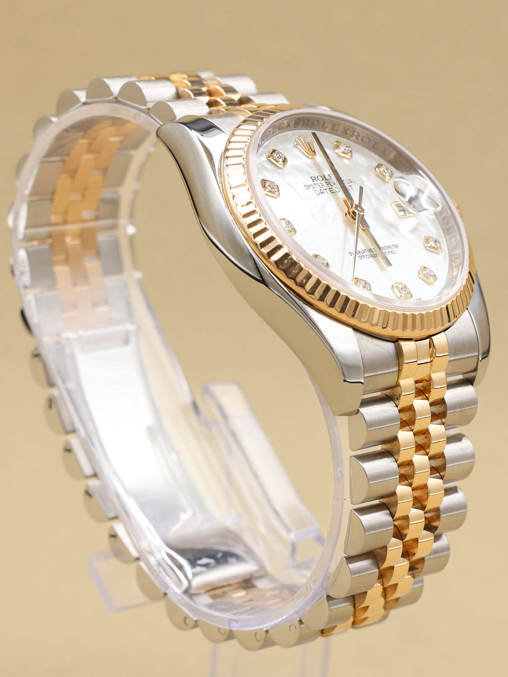 Rolex Datejust 36 Mother of Pearl Diamond Dial on Jubilee 116233 Complete 2013