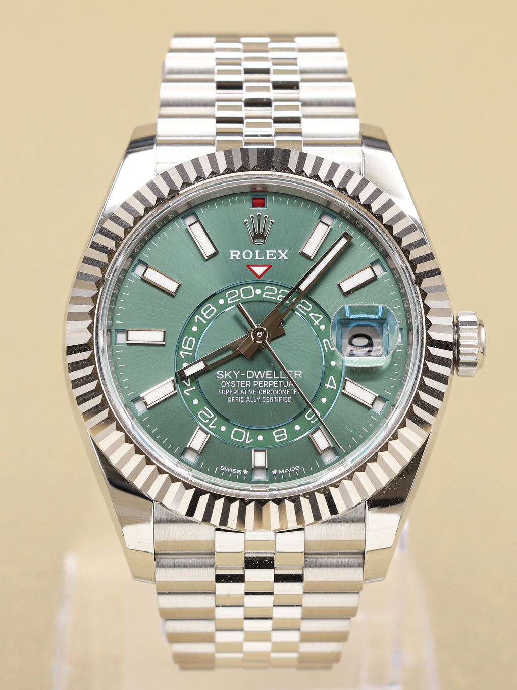Rolex SkyDweller Mint Green Dial on Jubilee 336934 Complete 2026