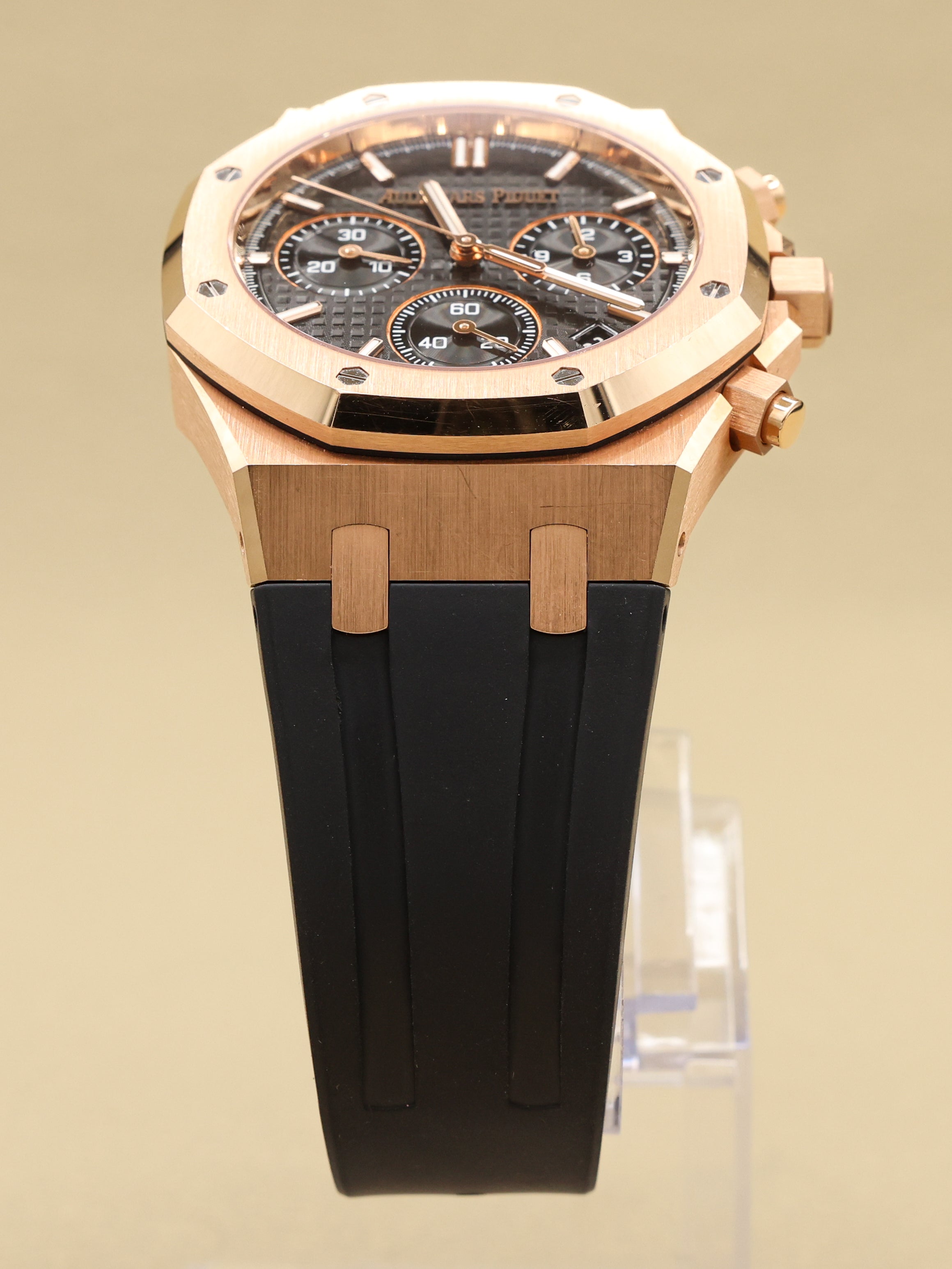 Audemars Piguet Royal Oak Chronograph "50th Anniversary" Black Dial on Strap 26240OR.OO.D002CR.01 Complete