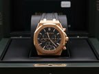 Audemars Piguet Royal Oak Chronograph "50th Anniversary" Black Dial on Strap 26240OR.OO.D002CR.01 Complete