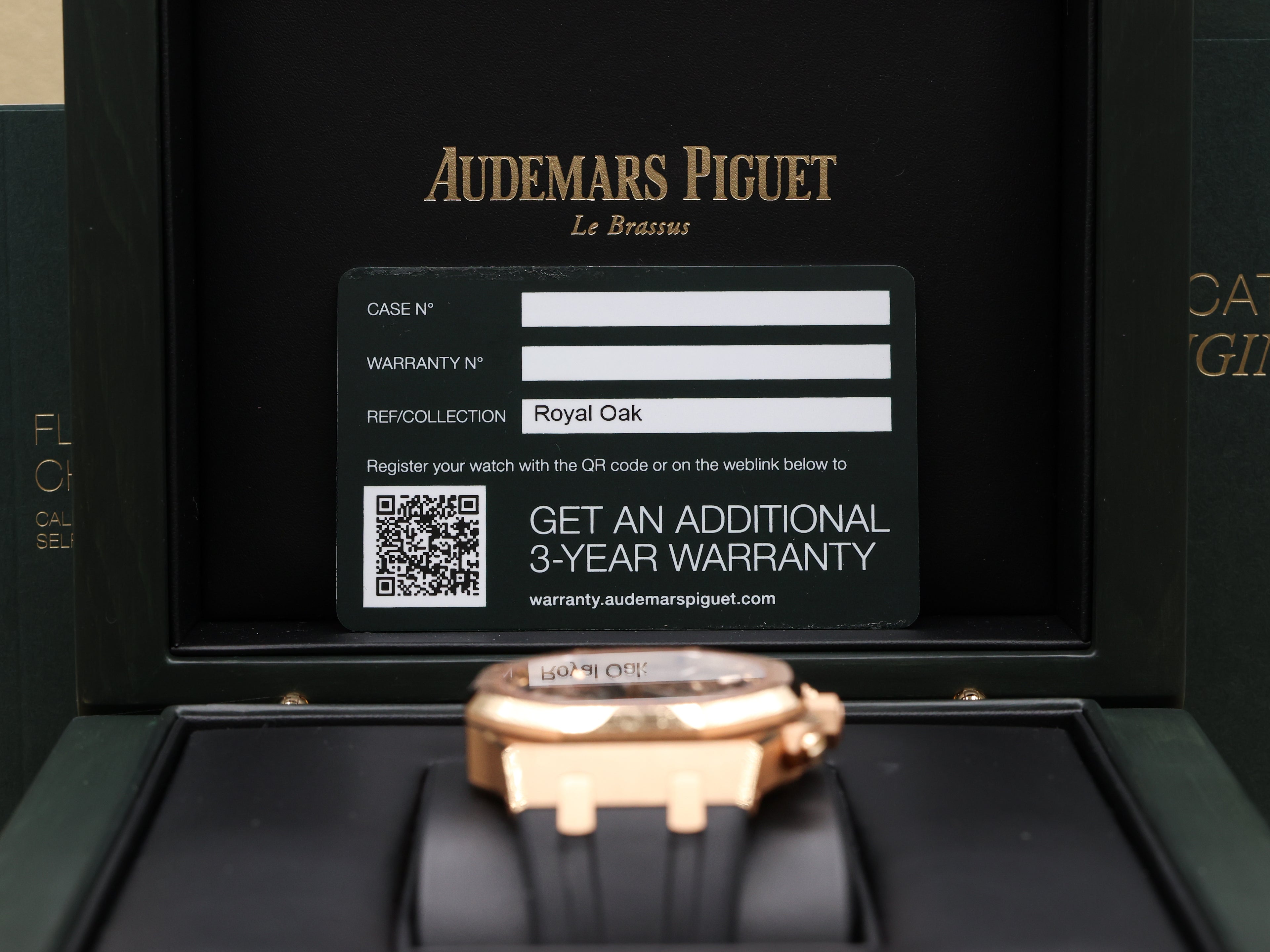 Audemars Piguet Royal Oak Chronograph "50th Anniversary" Black Dial on Strap 26240OR.OO.D002CR.01 Complete
