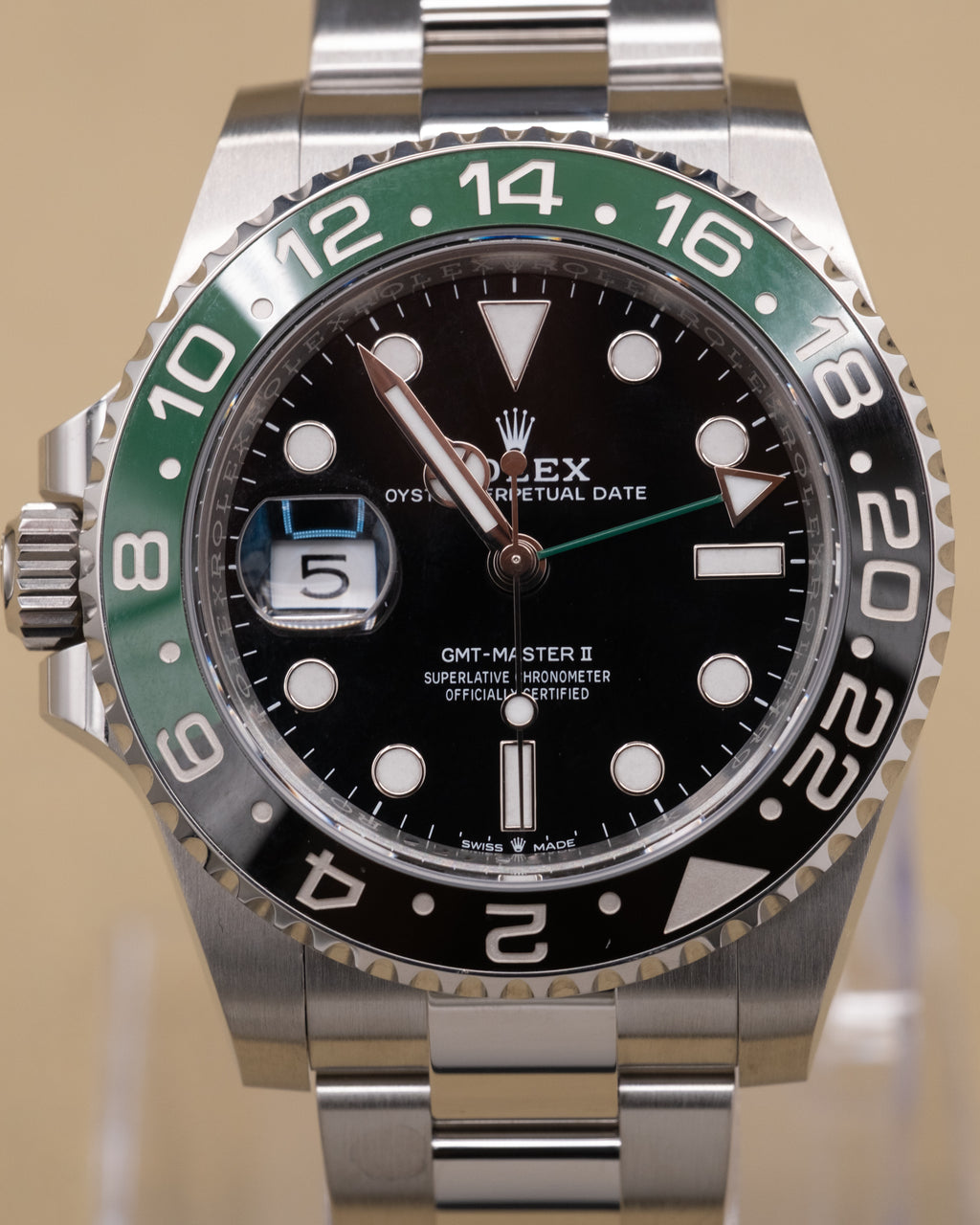 Rolex GMT-Master II "Sprite" Black Dial on Oyster 126720VTNR Complete 2025