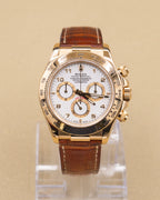 Rolex Daytona White Arabic Dial on Leather Brown 116518 2006
