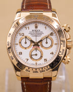 Rolex Daytona White Arabic Dial on Leather Brown 116518 2006