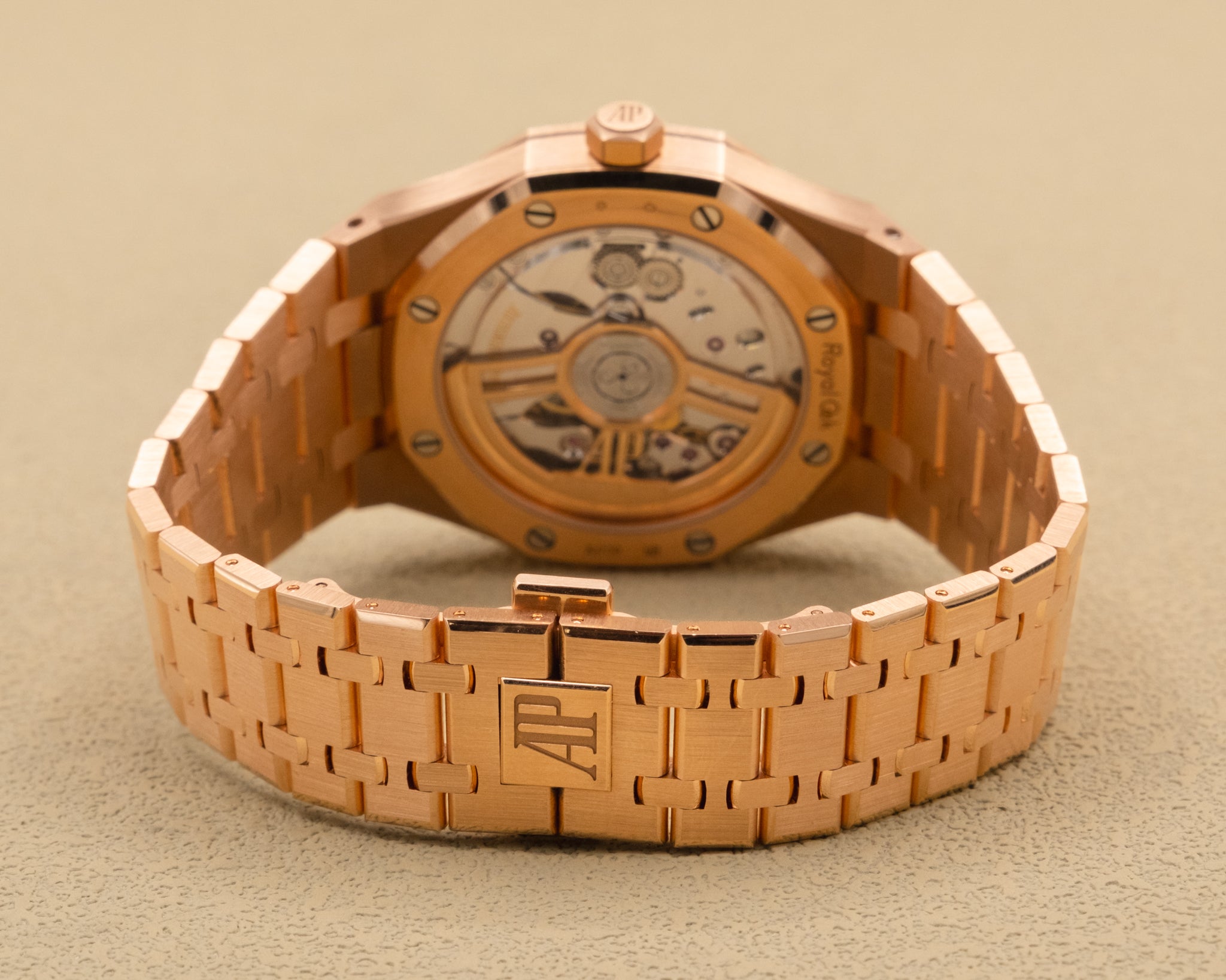 Audemars Piguet Royal Oak Blue Dial on Rose Gold 15510OR.OO.1320OR.03 Complete