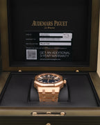Audemars Piguet Royal Oak Blue Dial on Rose Gold 15510OR.OO.1320OR.03 Complete