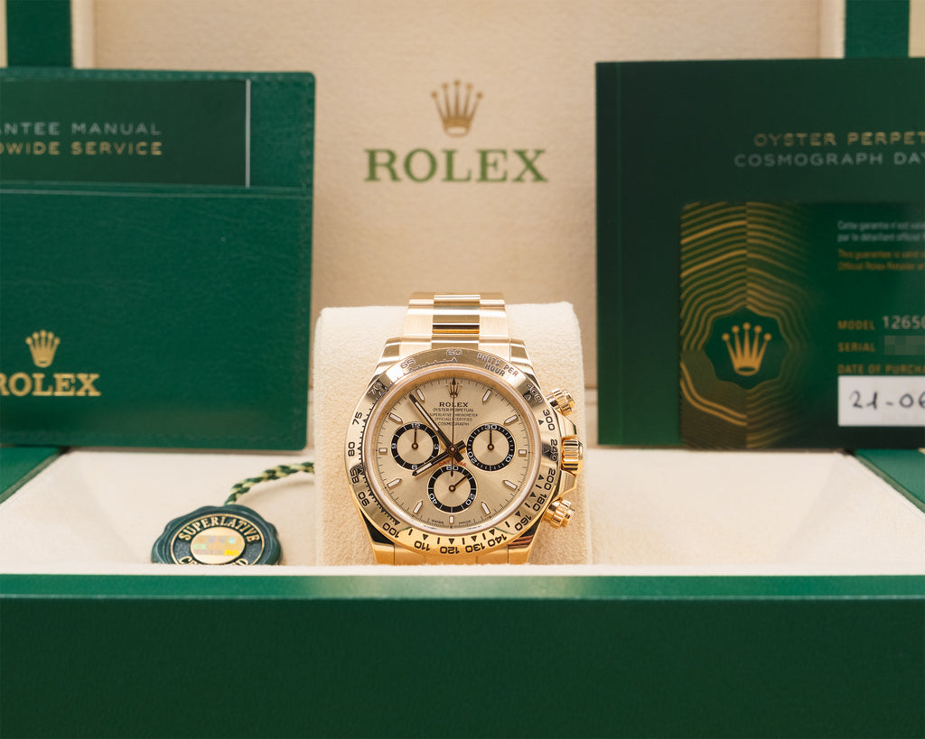 Rolex Daytona Golden Index Dial on Oyster 126508 Complete 2024