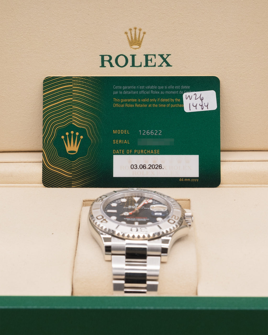 Rolex Yacht-Master Blue Dial on Oyster 126622 Complete 2026