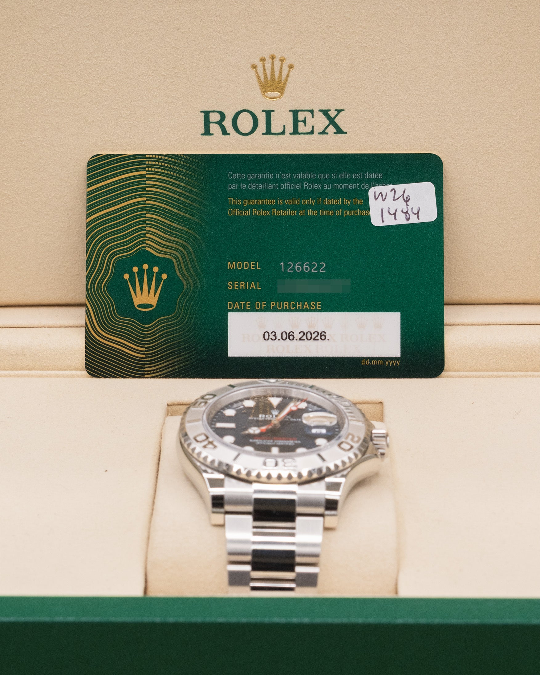 Rolex Yacht-Master Blue Dial on Oyster 126622 Complete 2026
