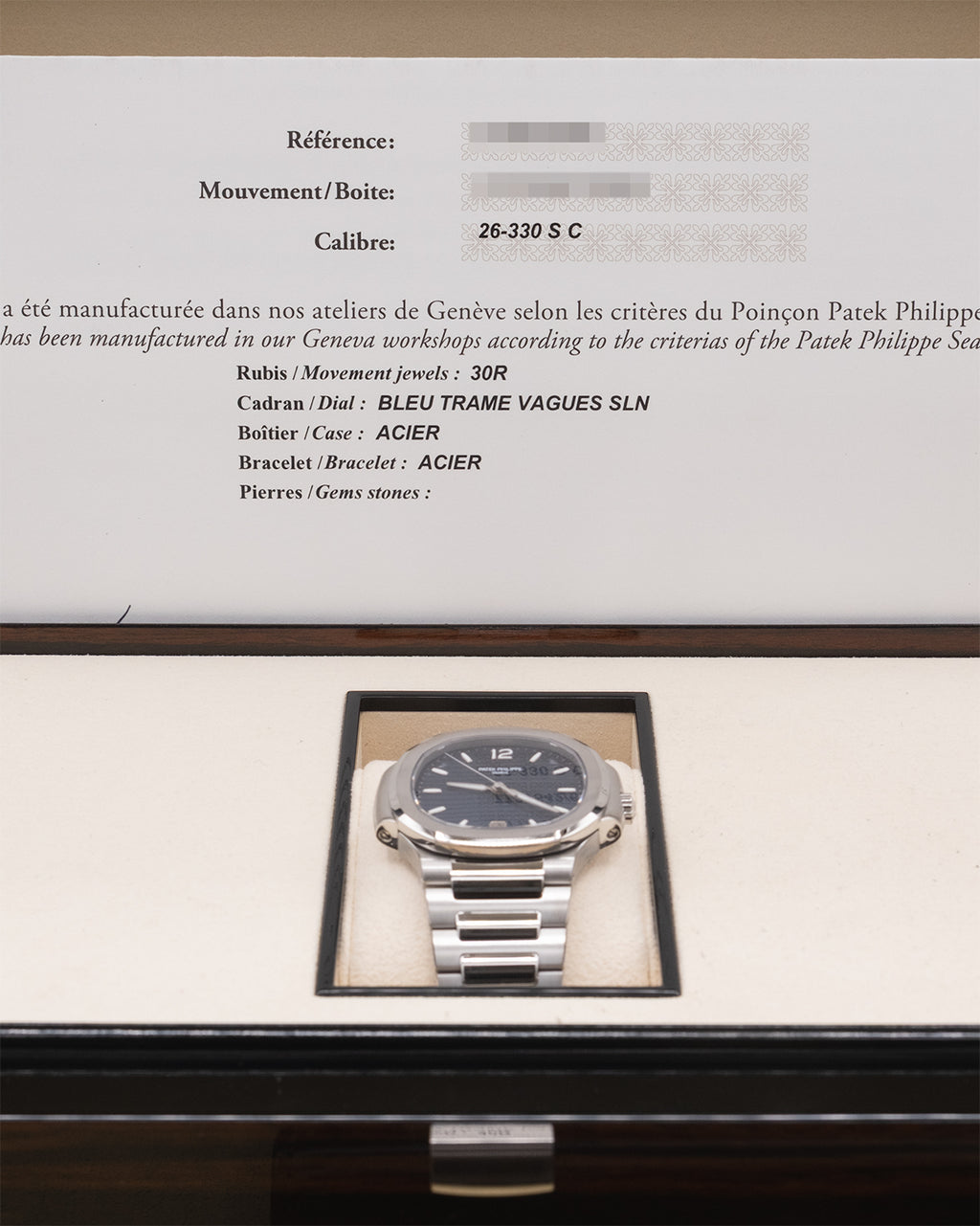 Patek Philippe Ladies Nautilus Blue Opaline Dial on Bracelet 7118/1A-001 Complete 2024