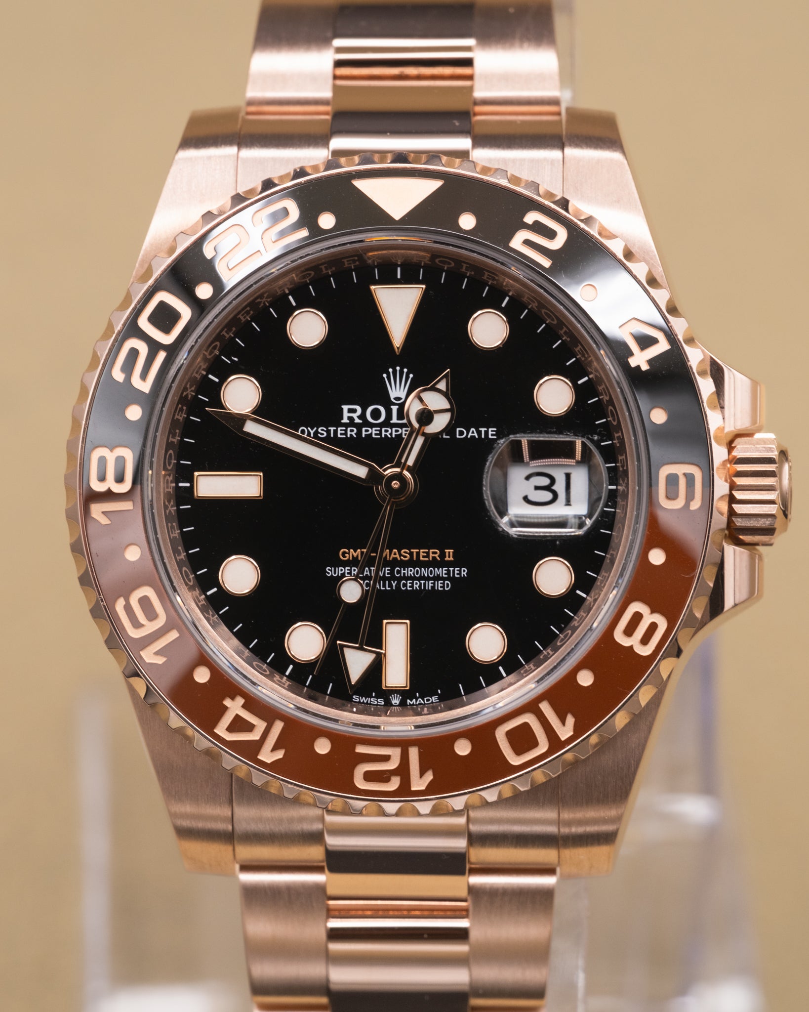 Rolex GMT-Master II "Root Beer" Black Dial on Oyster 126715CHNR Complete 2022