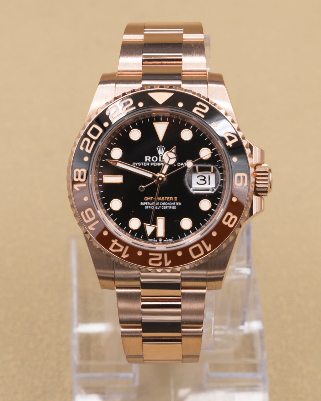 Rolex GMT-Master II "Root Beer" Black Dial on Oyster 126715CHNR Complete 2022