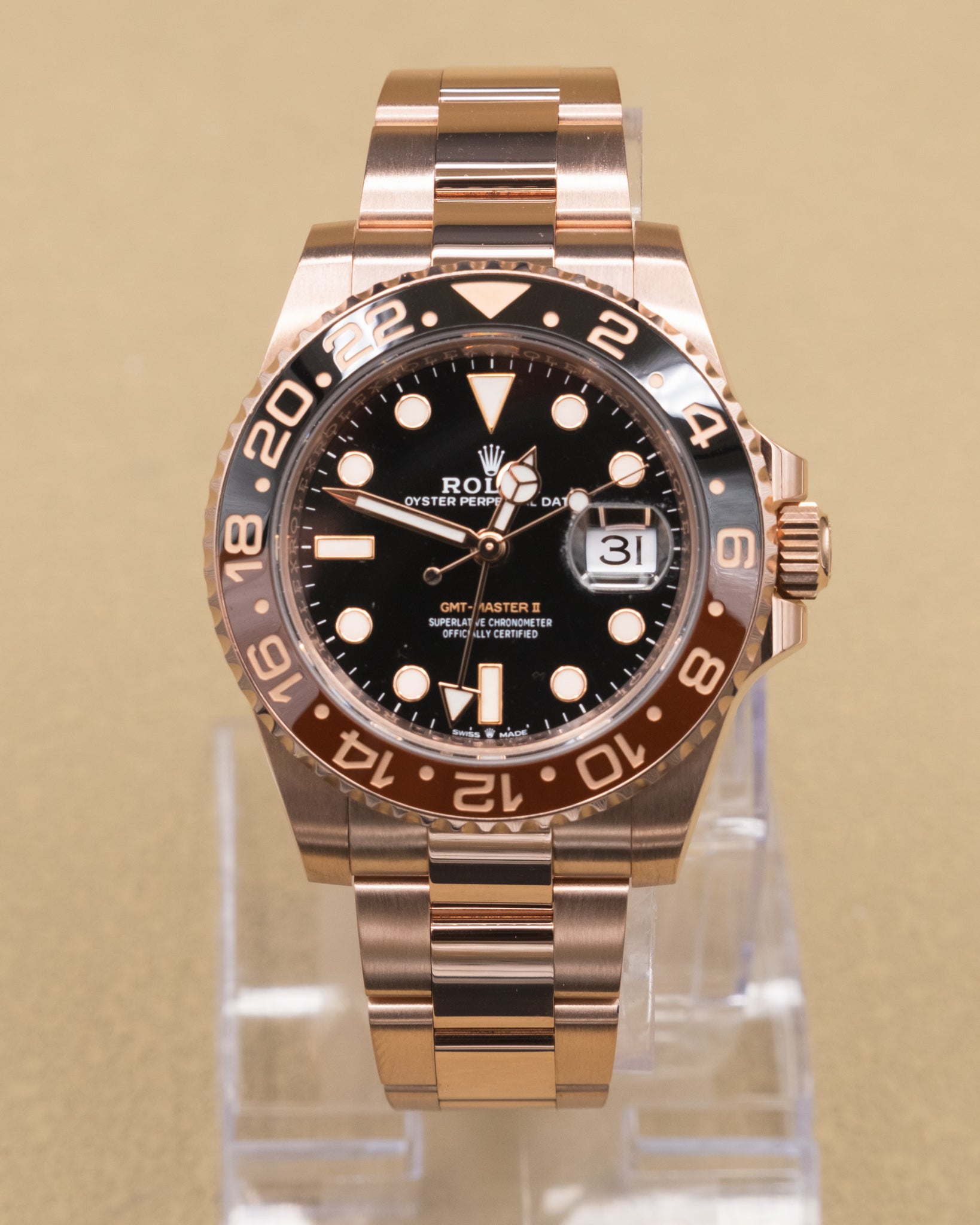 Rolex GMT-Master II "Root Beer" Black Dial on Oyster 126715CHNR Complete 2022