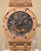 Audemars Piguet Royal Oak Openworked Selfwinding Skeleton Dial on Bracelet 15305OR.OO.D088CR.01 Papers 2012
