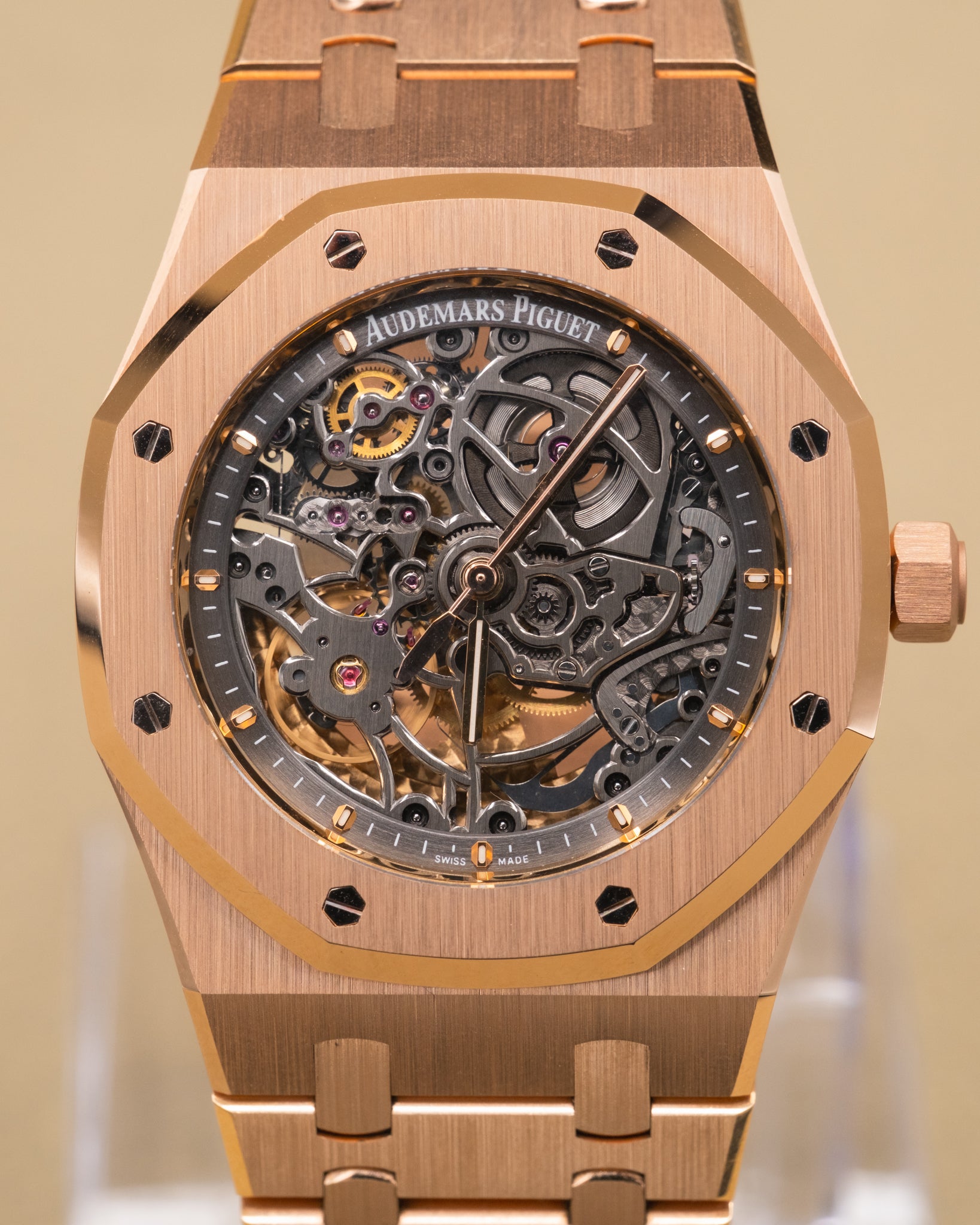 Audemars Piguet Royal Oak Openworked Selfwinding Skeleton Dial on Bracelet 15305OR.OO.D088CR.01 Papers 2012