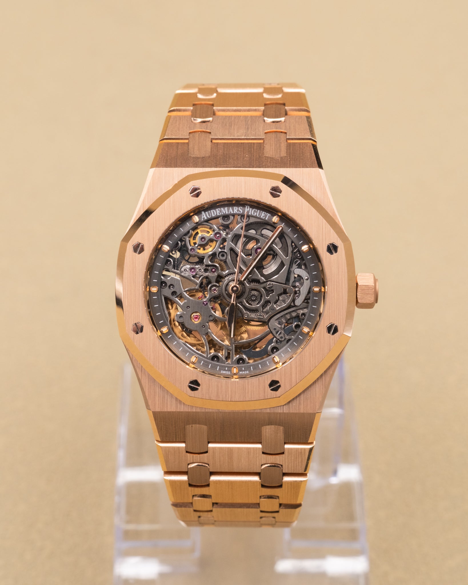 Audemars Piguet Royal Oak Openworked Selfwinding Skeleton Dial on Bracelet 15305OR.OO.D088CR.01 Papers 2012