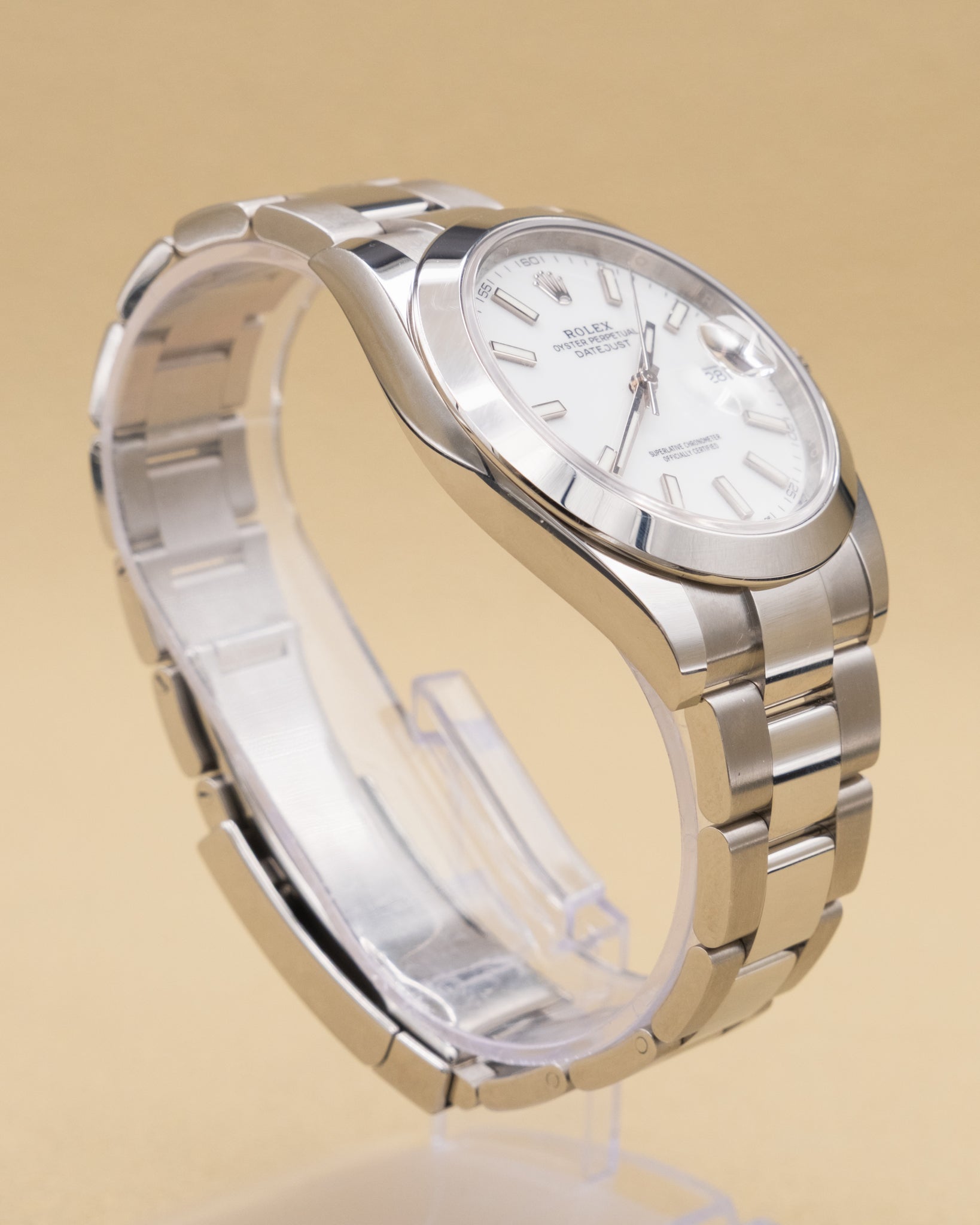 Rolex Datejust 41 White Index Dial on Oyster 126300 Complete 2024