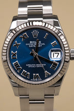 Rolex Datejust 31 Blue Roman Dial on Oyster 278274 Complete 2022