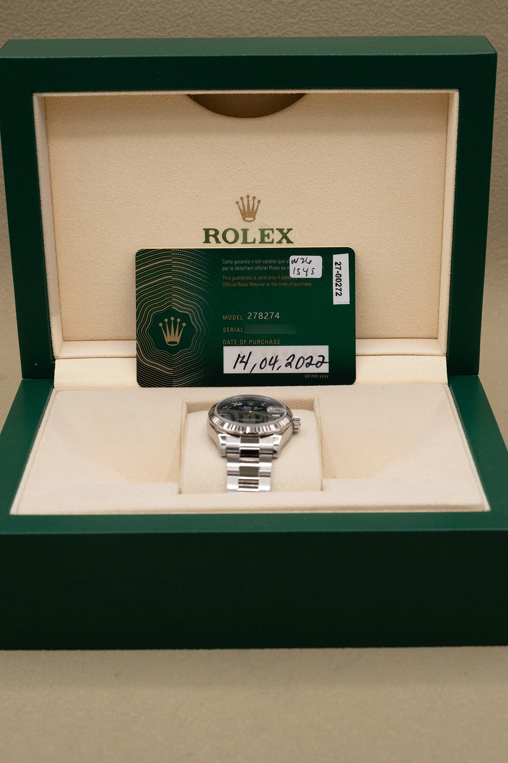Rolex Datejust 31 Blue Roman Dial on Oyster 278274 Complete 2022