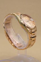Rolex Day-Date 36 Champagne Dial on President 118208 with Box