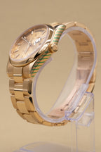 Rolex Day-Date 36 Champagne Dial on President 118208 with Box