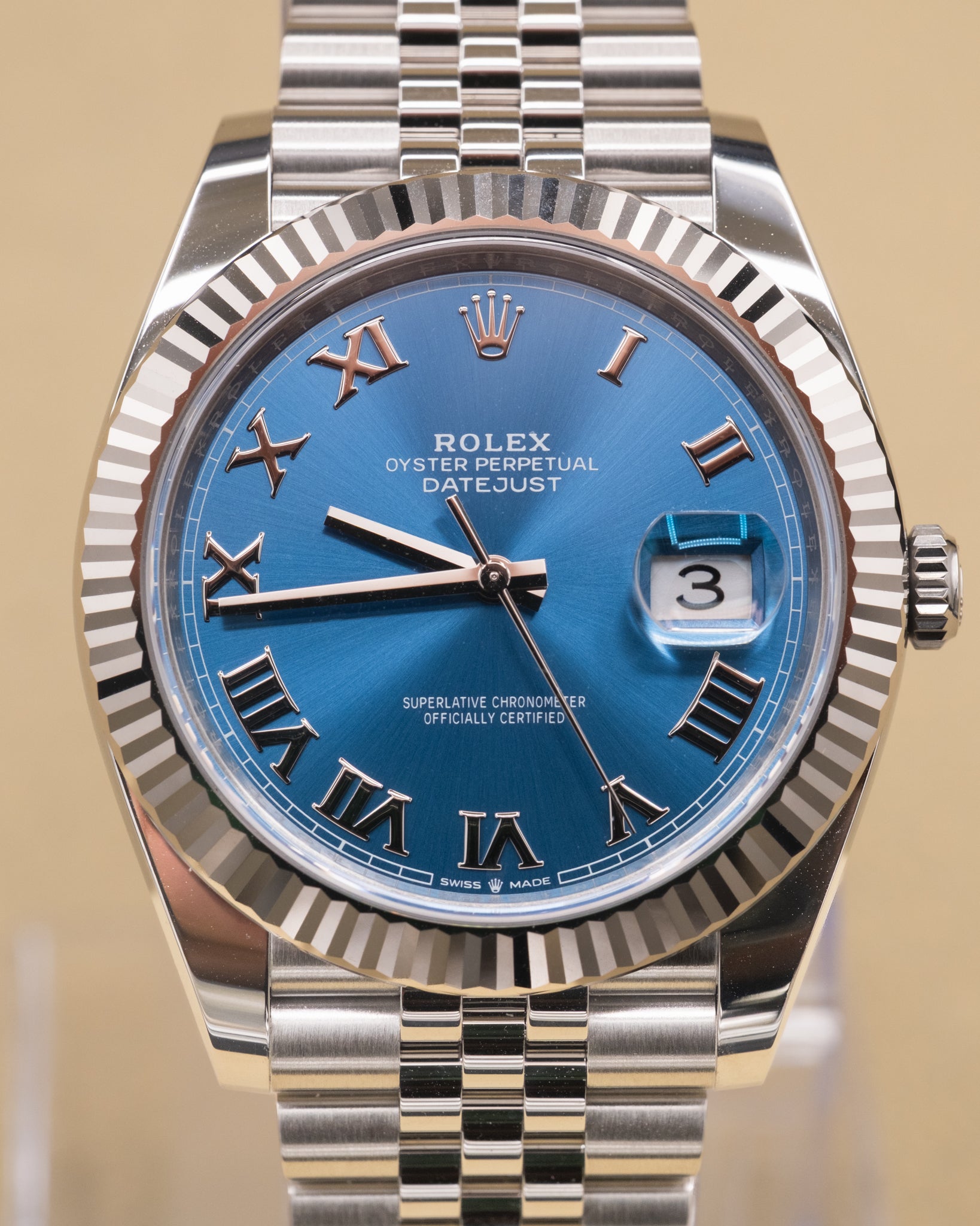 Rolex Datejust 41 Blue Roman Dial on Jubilee 126334 Complete 2026
