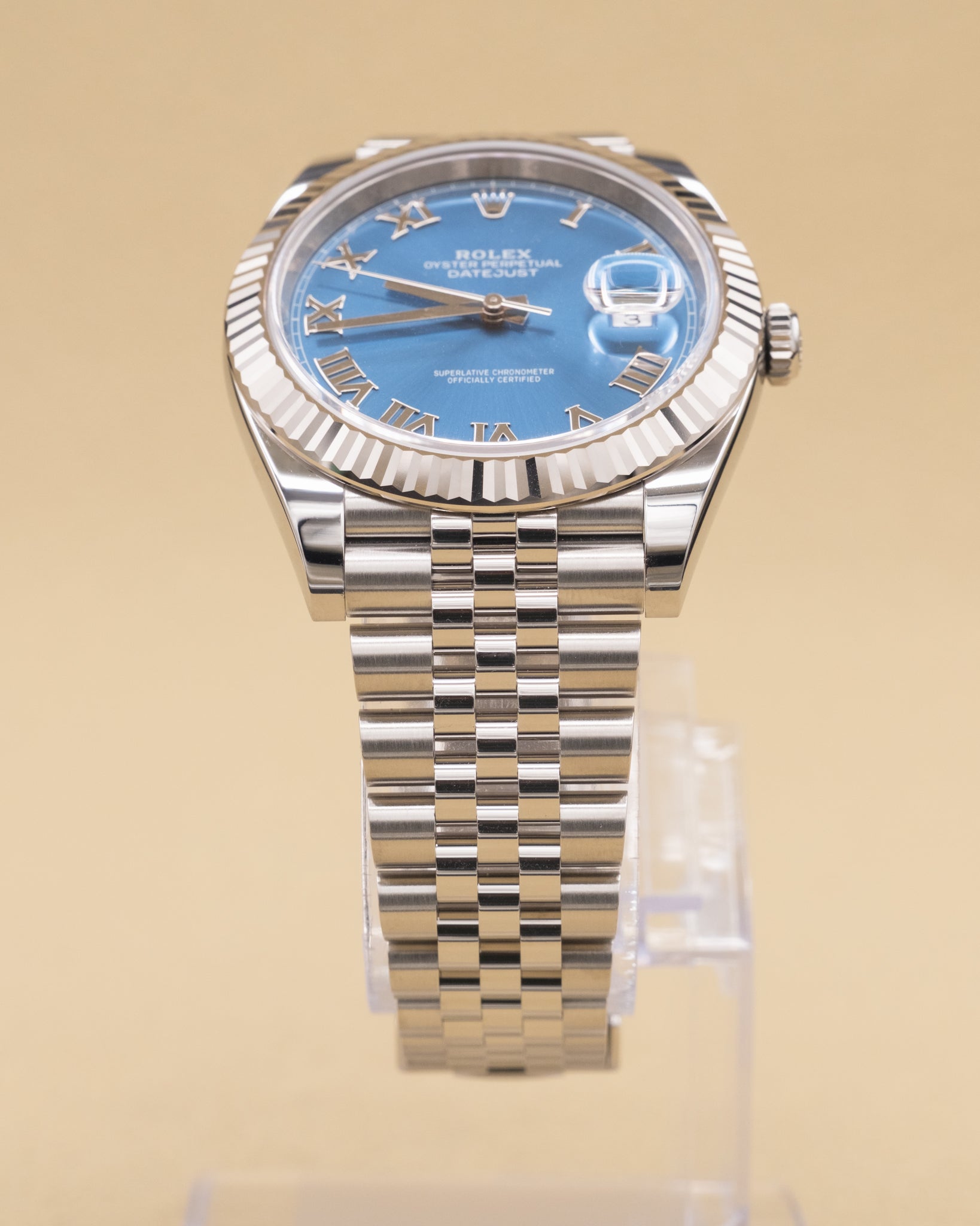 Rolex Datejust 41 Blue Roman Dial on Jubilee 126334 Complete 2026