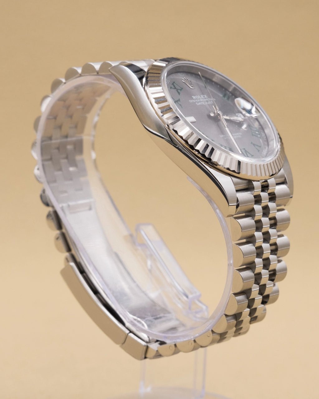 Rolex Datejust 41 Slate Green Roman Dial on Jubilee 126334 Complete