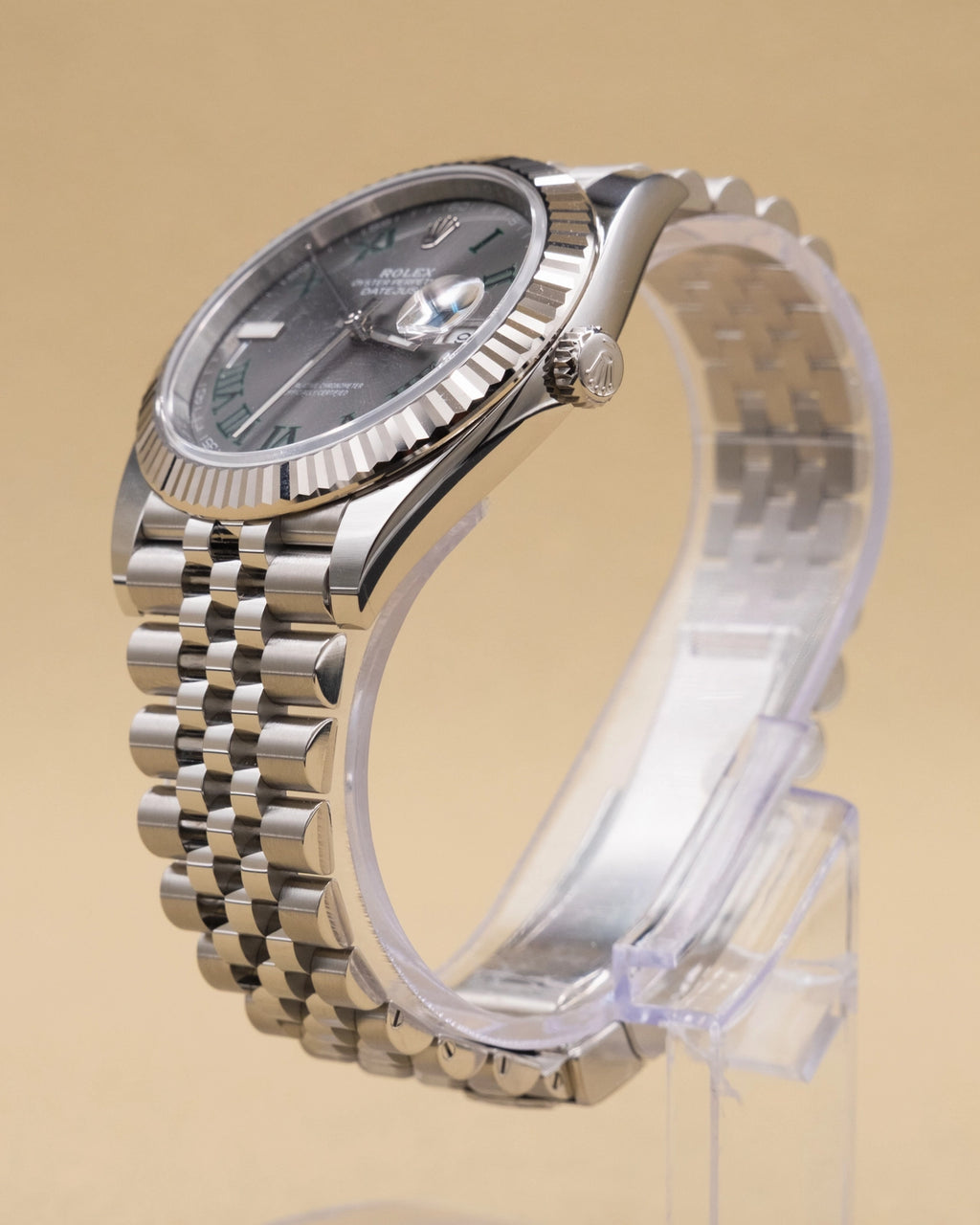 Rolex Datejust 41 Slate Green Roman Dial on Jubilee 126334 Complete