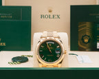 Rolex Day-Date 40 Green Roman Dial on President 228238 Complete 2026