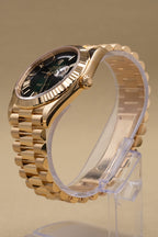 Rolex Day-Date 40 Green Ombre Roman Dial on President 228238 Complete 2026