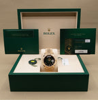 Rolex Day-Date 40 Green Ombre Roman Dial on President 228238 Complete 2026