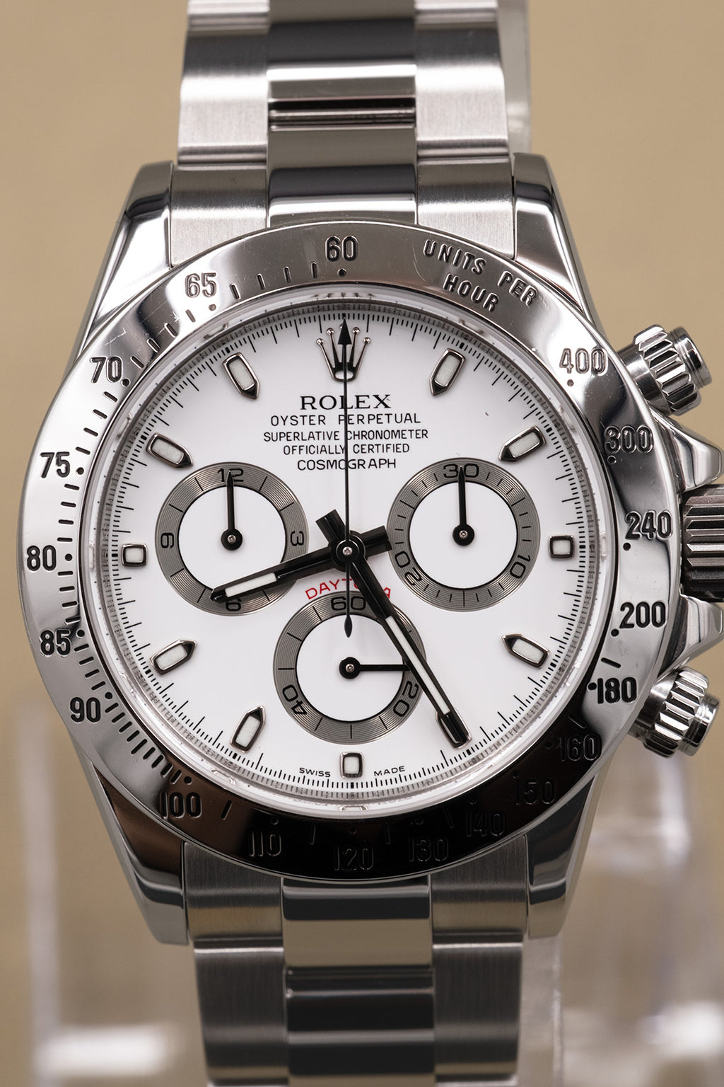 Rolex Daytona White Dial on Oyster 116520 Complete 2010