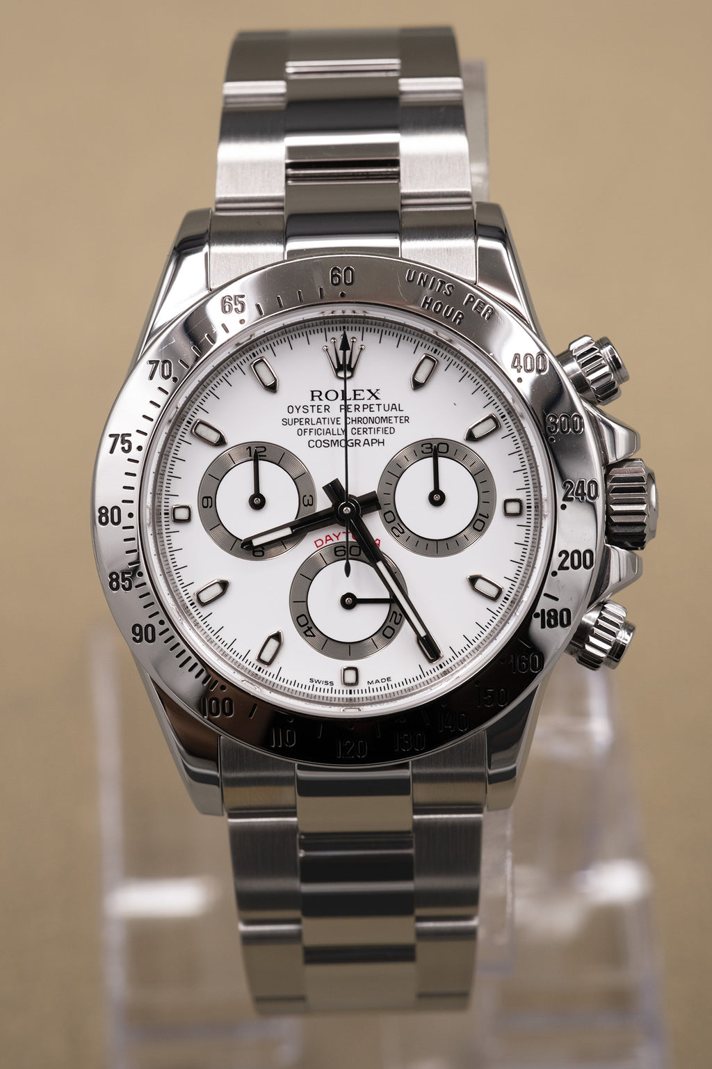 Rolex Daytona White Dial on Oyster 116520 Complete 2010