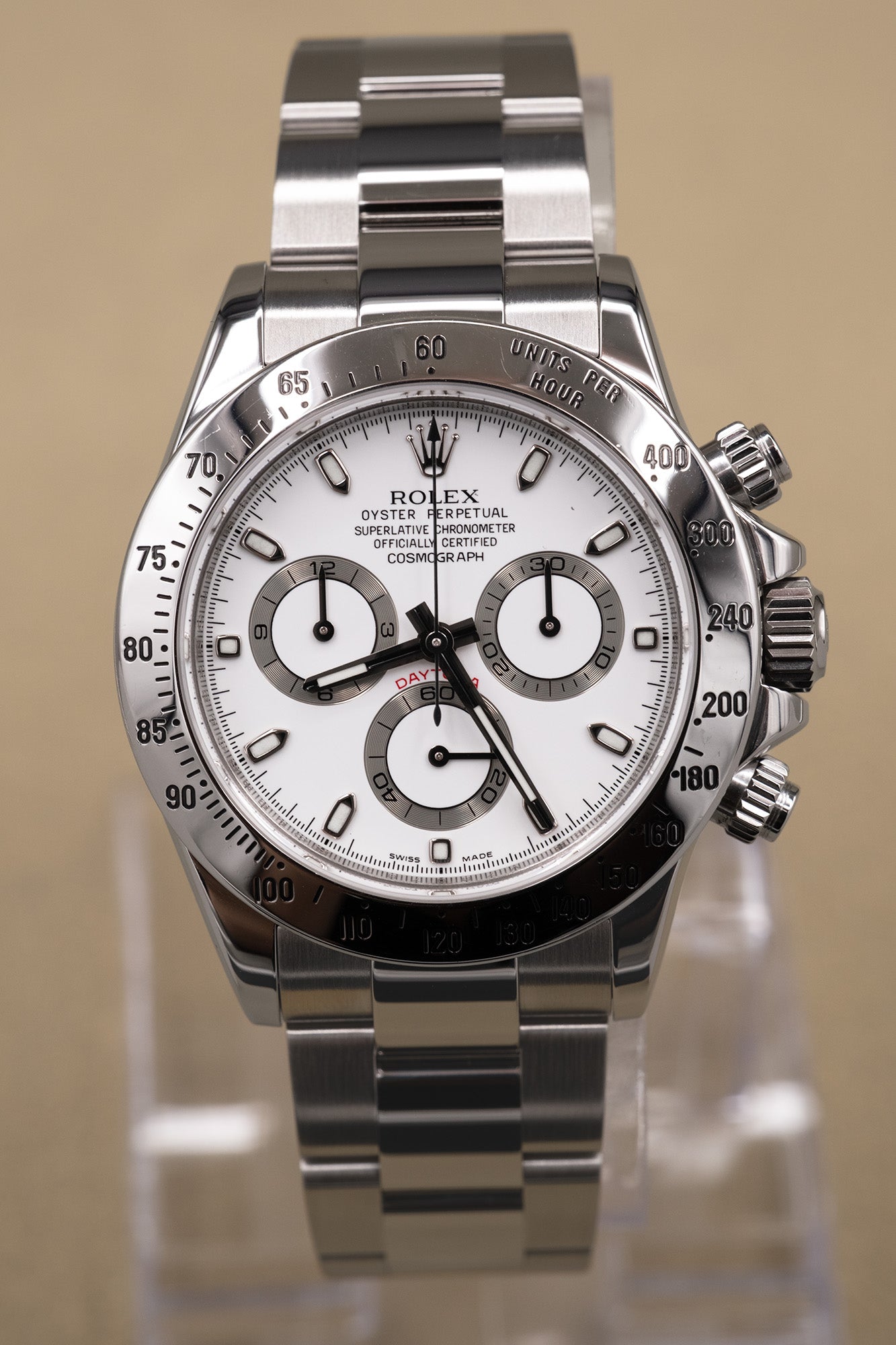 Rolex Daytona White Dial on Oyster 116520 Complete 2010