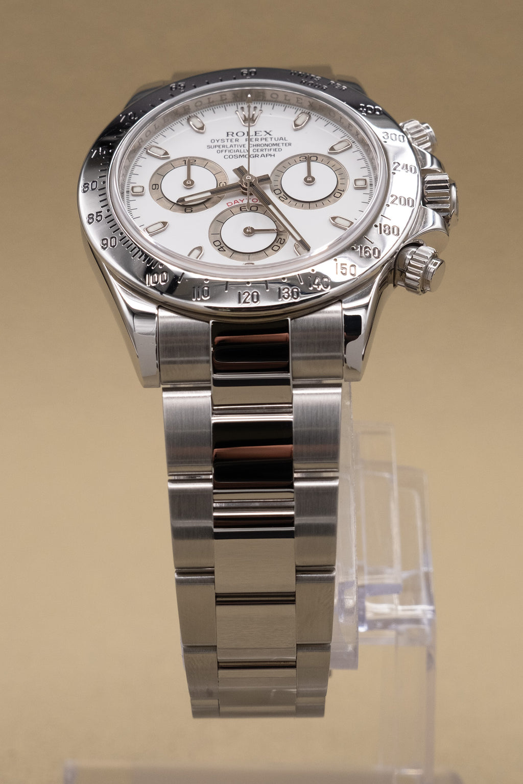 Rolex Daytona White Dial on Oyster 116520 Complete 2010