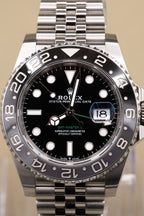 Rolex GMT-Master II Bruce Wayne Black Dial on Jubilee 126710GRNR Complete 2024