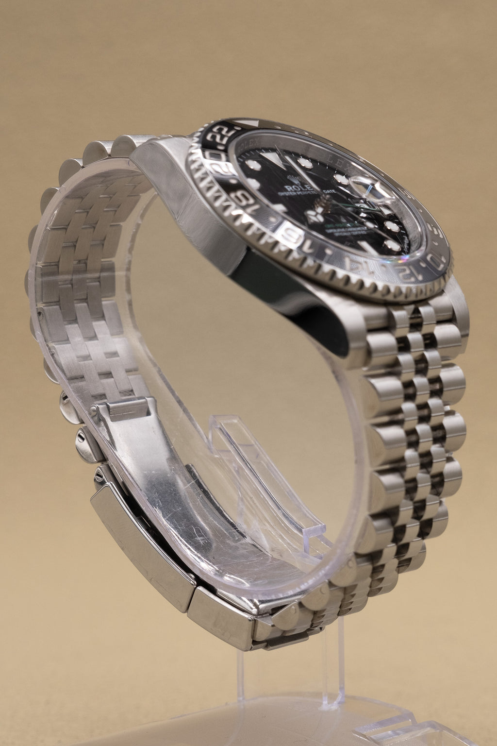 Rolex GMT-Master II Bruce Wayne Black Dial on Jubilee 126710GRNR Complete 2024