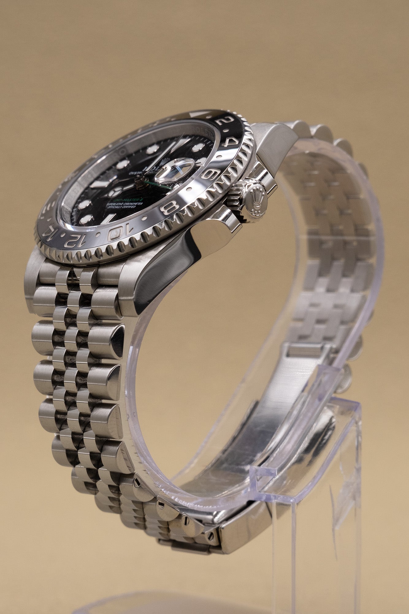 Rolex GMT-Master II Bruce Wayne Black Dial on Jubilee 126710GRNR Complete 2024