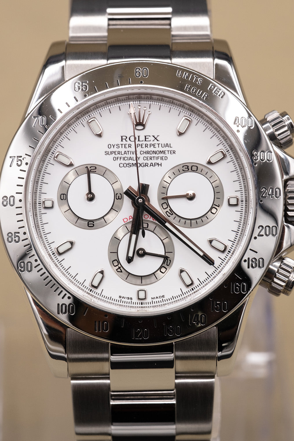 Rolex Daytona White Dial on Oyster 116520 Complete Open Date
