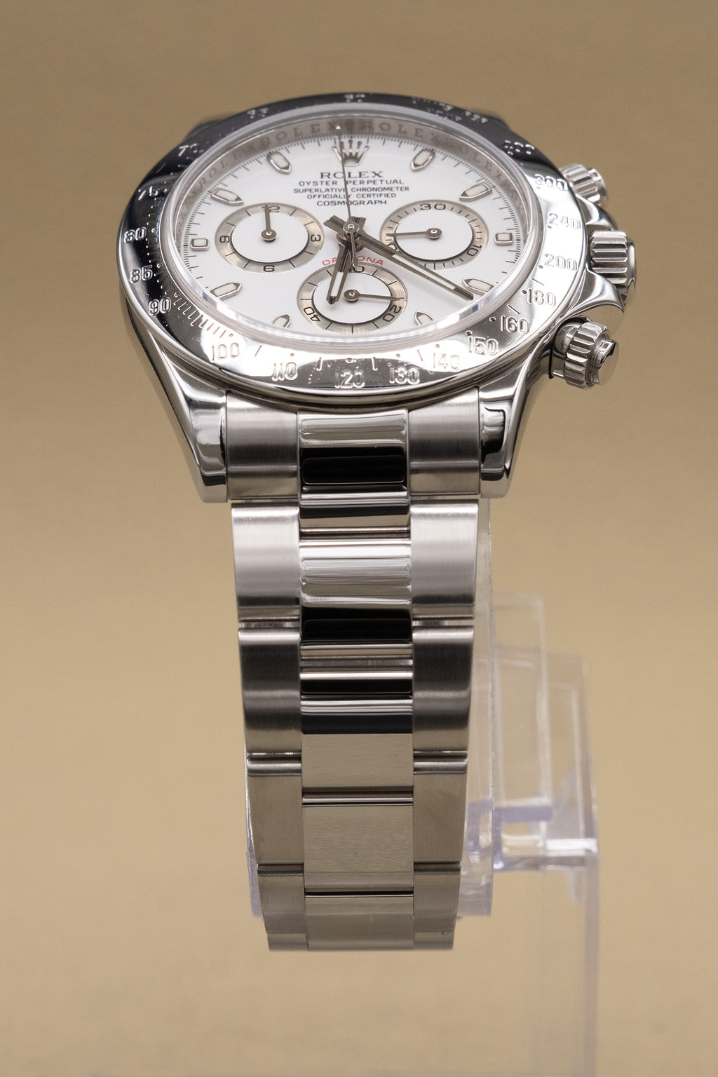 Rolex Daytona White Dial on Oyster 116520 Complete Open Date
