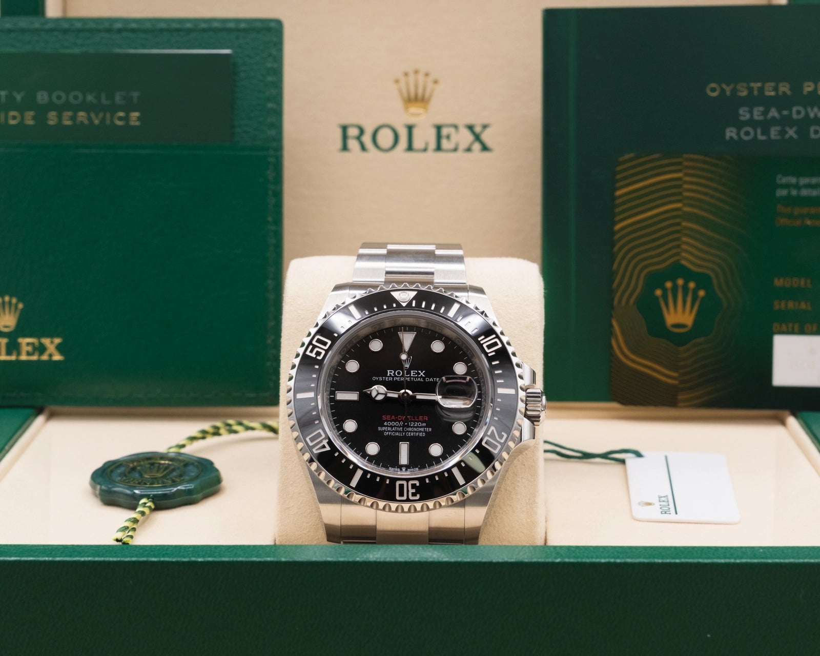 Rolex Sea-Dweller 43 Black Dial on Oyster 126600 Complete 2023