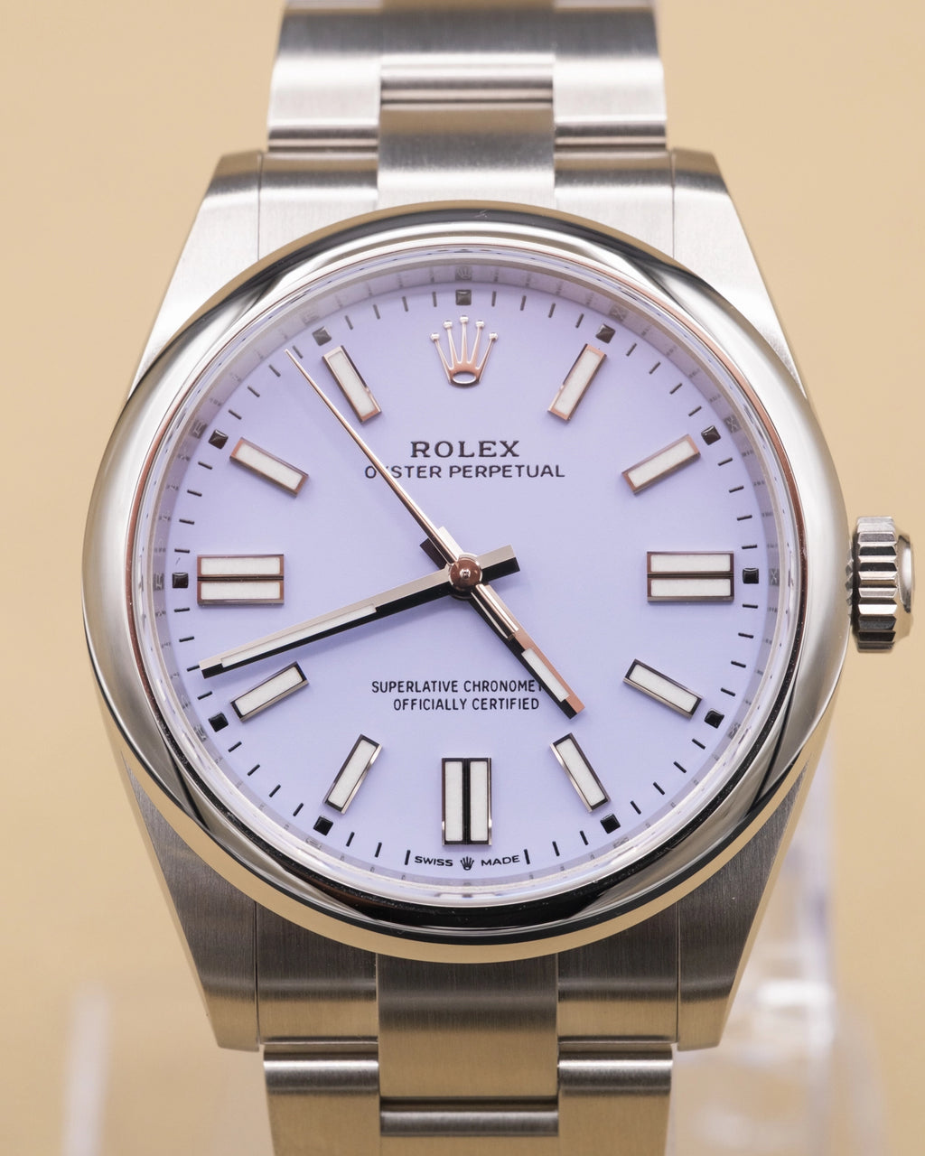 Rolex Oyster Perpetual Lavender Dial on Oyster 134300 Complete 2025
