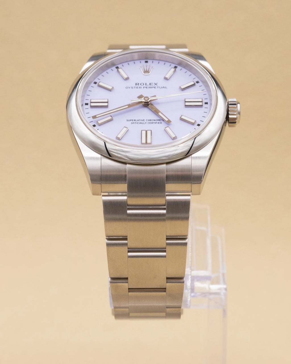 Rolex Oyster Perpetual Lavender Dial on Oyster 134300 Complete 2025