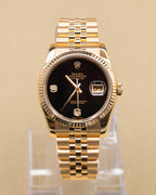 Rolex Datejust 36 Black Onyx Dial on Jubilee 116238 Complete 2014