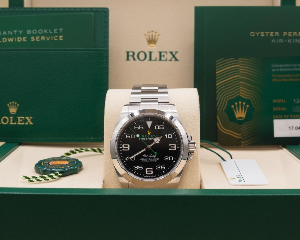 Rolex Airking Black Dial on Oyster 126900 Complete 2026