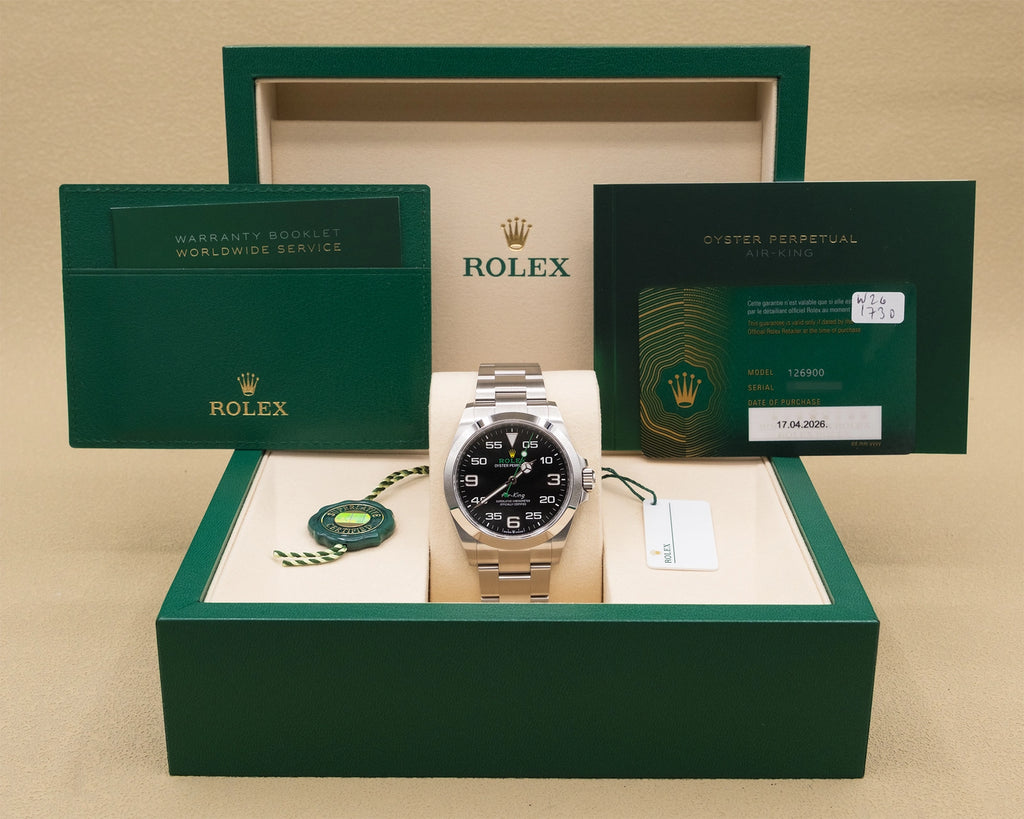 Rolex Airking Black Dial on Oyster 126900 Complete 2026