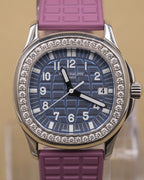 Patek Philippe Aquanaut Blue Dial on Purple Rubber 5067A-022 Papers 2014