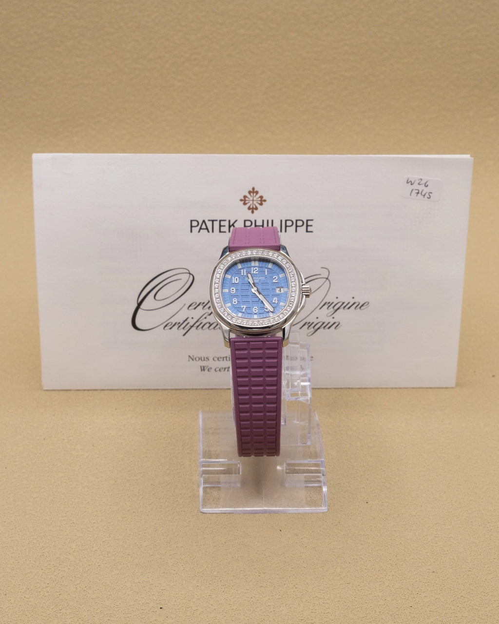 Patek Philippe Aquanaut Blue Dial on Purple Rubber 5067A-022 Papers 2014